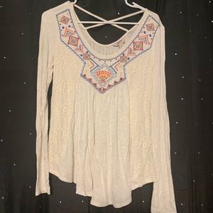 Long sleeve tribal shirt